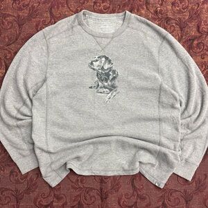 VTG Eddie Bauer Waffle Knit Black Lab Long Sleeve